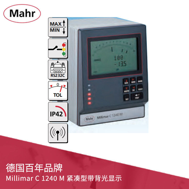 電子長度測量儀 數顯薄膜測厚儀 Millimar C 1240 M 電子長度測量儀 數顯薄膜測厚儀 Millimar C 1240 M